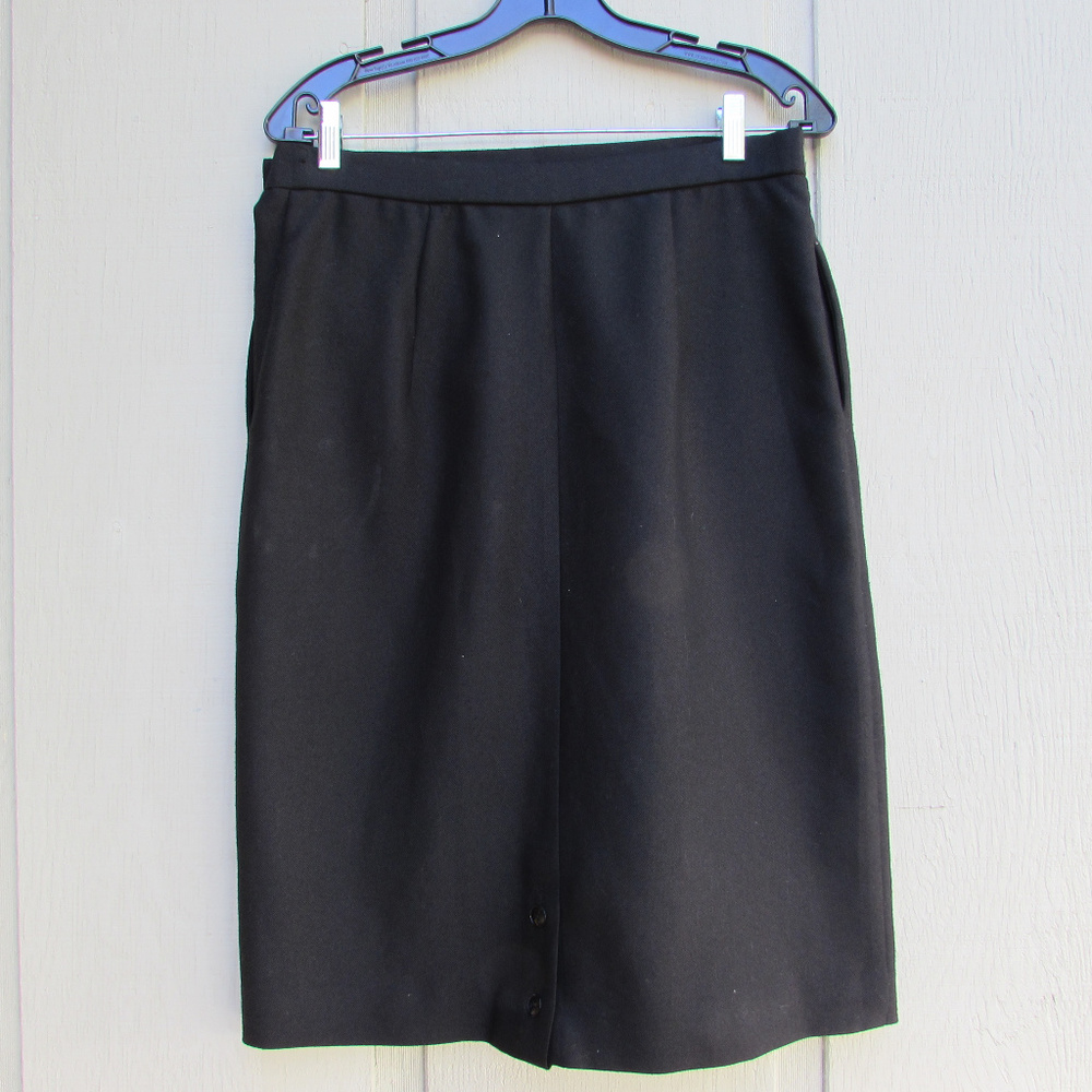 Vintage Koret Black Pencil Skirt!